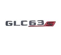 ALMVIS Autocollant 3D ABS for coffre arrière de voiture, emblème Logo GLE63S, Badge adapté for Mercedes AMG CE GLC GLE 63 S W205 W204 W213 W212 X253 W167 W166 C292 autocollants de logo de voiture(GLC6