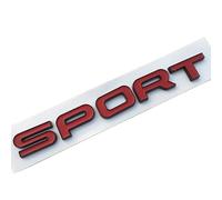 ALMVIS Autocollant De Badge De Coffre Arrière De Voiture, Lettres ABS Rouge Noir Sport, Autocollant Adapté Fit for Land Range Rover Autocollants de Logo de Voiture