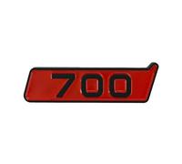 ALMVIS Badge 3D ABS Rouge Noir 700 800 900, emblème de Voiture adapté for Mercedes G500 350 Brabus 700 800 900, Accessoires Autocollants Autocollants de Logo de Voiture(700 Red Matt Black)