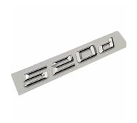 ALMVIS Badge Autocollant 3D ABS Noir Brillant for Coffre arrière de Voiture, Logo 520i 520d adapté for BMW E60 E39 F10 F11 E61 F07 G30, Accessoires Autocollants de Logo de Voiture(520d Chrome)