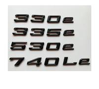 ALMVIS Badges De Couvercle De Coffre en Lettres Noires Mates, Emblèmes Autocollants Adaptés Fit for BMW 325e 330e 335e 520e 528e 530e 550e 740e 740Le 750Le(550e)