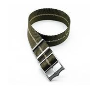 ALMVIS Bracelet de Montre de Tissu spécial de Style Single Pass NATO Strap 20 mm 22mm Nylon Nylon WAKBAND FIT for Tudor Watch Stander REMPLACER(Olive Khaki)