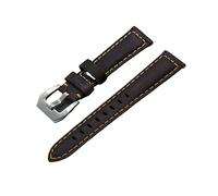 ALMVIS Bracelet en Cuir 20mm 22mm Ajustement approprié for Seiko/Fit for Omega Watch Brand Livraison Rapide Remplacement de la Bande de Montre(Dark Brown,22mm)