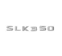 ALMVIS Chrome Brillant Argent SLK 350" Coffre de Voiture Lettres arrière Mot Badge emblème Lettre Autocollant Autocollant for SLK350 Autocollants de Logo de Voiture