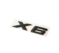 ALMVIS Emblème de numéro de lettre adapté Fit For BMW X6, Badge de nom de modèle de coffre, autocollant de réaménagement de style de voiture, noir mat noir brillant autocollants de logo de voiture(Mat