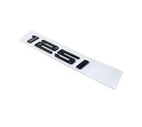 ALMVIS Emblèmes de coffre arrière de voiture, 116i 118i 120i 125i 130i 135i, Badge numérique et lettre adapté for BMW série 1 E81 E82 E87 E88 F20 F21, noir brillant autocollants de logo de voiture(125