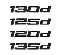 ALMVIS Lettres Chromées 120d 130d 125d 135d 118d Adaptées For BMW Série 1 E87 E81 E82 E87 E88 F20 F21, Emblème Arrière De Coffre De Voiture, Logo Autocollant autocollants de logo de voiture(Chrome sil