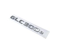 ALMVIS Lettres noires chromées 3D GLC300de GLC300e GLC350e GLC400e 4Matic Emblème adapté for Mercedes Fit For Benz GLC X253 Autocollant de logo de coffre de voiture autocollants de logo de voiture(GLC