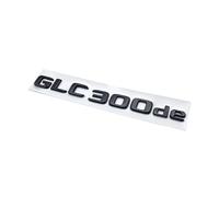 ALMVIS Lettres noires chromées 3D GLC300de GLC300e GLC350e GLC400e 4Matic Emblème adapté for Mercedes Fit For Benz GLC X253 Autocollant de logo de coffre de voiture autocollants de logo de voiture(GLC