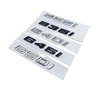 ALMVIS Numéros De Police Lettres 630i 635i 640i 645i 650i, Emblème Supérieur ABS Adapté for BMW Série 6, Plaque Signalétique De Coffre De Voiture, Logo Autocollant Noir Chromé Autocollants de Logo de