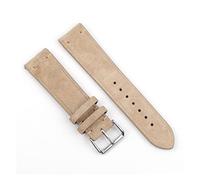 ALMVIS Sangles de Montre Vintage en Cuir Bandes de Rechange Bleue for Accessoires de Montre 18mm 20mm 22mm 24mm(Beige,20mm)