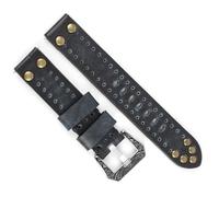 Almvis Vintage Leather Handmade Watch Band 18 mm 20 mm 22 mm 24 mm Rivet Watchbands Scolate de Boucle Sculpture pour Les Montres Remplacement du Groupe d'accessoires