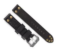 Almvis Vintage Leather Handmade Watch Band 18 mm 20 mm 22 mm 24 mm Rivet Watchbands Scolate de Boucle Sculpture pour Les Montres Remplacement du Groupe d'accessoires