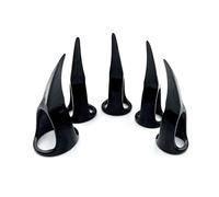 ALMYMM Lot de 5 x 2 anneaux de doigt rétro punk rock gothique griffe griffe griffe talon anneaux griffes faux ongles anneaux griffes griffes ongles nail art décoration Halloween costume fête cosplay