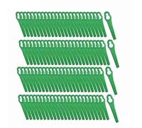 Alnaeson Lot de 100 lames de débroussailleuse en plastique pour débroussailleuse électrique sans fil Outil de remplacement pour jardin