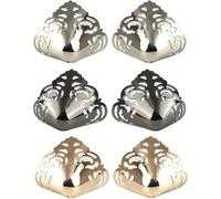 Alnaeson Lot de 16 paires de capuchons d'orteils en métal pour talons hauts, protecteurs anti-coups de pied, protège-pointes de chaussures en cuir