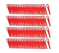 Alnaeson Lot de 200 lames de débroussailleuse en plastique pour débroussailleuse électrique sans fil, outil de rechange pour tondeuse à gazon de jardin