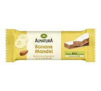 ALNATURA - Barre Gourmande Banane Amande, Douceur Naturelle et Texture Croquante (40g) - Le Lot De 8