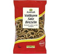 ALNATURA - Bretzels Salés au Blé Complet Bio - Snack Diététique et Gourmand de 125g pour une Pause Saine et Savoureuse - Lot De 4 - Vendu Par Lot