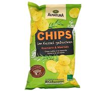 ALNATURA - Chips Cuites à La Marmite, Romarin et Sel Marin, 125g - Lot De 4