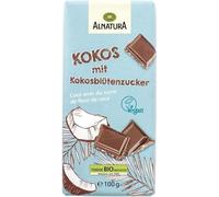 ALNATURA Chocolat Coco Avec Sirop De Fleur - Douceur exquise de cacao biologique et de noix de coco, 100g pour vos pauses gourmandes santé. - Lot De 4 - Vendu Par Lot