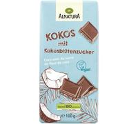 ALNATURA - Chocolat Végan Fondant à la Noix de Coco, Plaisir Gourmand et Naturel (100g) - Le Lot De 4