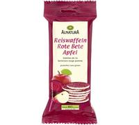 ALNATURA - Galettes Croquantes au Riz, Saveur Douce de Pomme et Betterave Rouge (23,5g) - Le Lot De 8