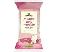 ALNATURA - Galettes de Riz Légères au Yaourt Fraise, Texture Fondante et Saveur Fruité (100g) - Le Lot De 6