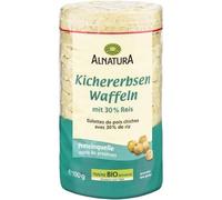 ALNATURA - Galettes Salées Aux Pois Chiches, Texture Croustillante et Goût Authentique (100g) - Le Lot De 4