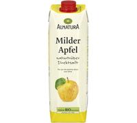 ALNATURA - Jus de Pomme Doux Non Filtré, Saveur Naturelle et Fruitée en Bouteille 1L - Le Lot De 4