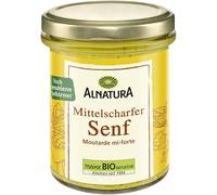 ALNATURA - Moutarde Mi-Forte, Pot de 185g - Lot De 4