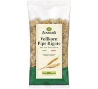 ALNATURA - Pâtes Complètes Pipe Rigate Gourmandes, Texture Authentique et Riche en Fibres (500g) - Le Lot De 4