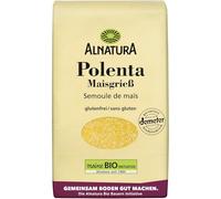 ALNATURA - Polenta Semoule de Maïs Bio - Sans Gluten - En Plat Pimenté, Accompagnement ou Recettes Sucrées - le paquet de 500g - Le Lot De 4
