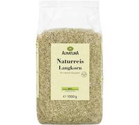 ALNATURA - Riz Long Naturel Bio - Cuisson 35-40 min - Texture Ferme et Savoureuse · Goût de Noix Puissant et Authentique · Idéal Alimentation Équilibrée & Végétarienne - le paquet de 1Kg - Le Lot De 4