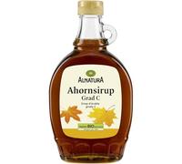 ALNATURA - Sirop d’Érable Naturel Grade C, Saveur Intense et Authentique, Flacon Pratique 375 mL - Le Lot De 3