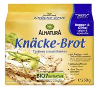 ALNATURA - Tartines Croquantes aux Céréales Authentiques, Saveur Seigle & Épeautre (250g) - Le Lot De 4