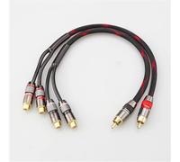 ALNHY Câble Audio Répartiteur En Y Haute Fidélité, Connecteurs AV/phono 1 Mâle Vers 2 Femelles, Cuivre OFC 99,998%, Blindé For Stéréo, Caisson De Basses, DVD, TV, Amplificateur(3 Meters)