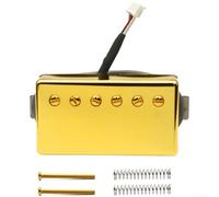 Alnico II Micro Boîtier en laiton 5 broches pour connecteur jst pour guitare électrique Mise à niveau Wax Potting Plaque de base en cuivre Réduction du bruit 7 x 3,9 cm (doré 57+ (8,5K))