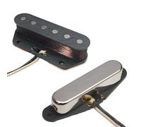 Alnico Lot de 5 micros de guitare électrique pour micro Mustan Single Coil Neck et Bridge pour différents styles de musique et micros de guitare live