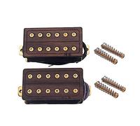 Alnicov 1 ensemble de micro guitare en palissandre manche et pont 50 / 52Mm 6 cordes guitare électrique Humbucker micros avec vis dorées