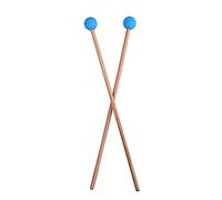 Alnicov 1 paire de baguettes de batterie, baguettes pour xylophone Glockenspiel Tête en plastique rigide pour baguettes bleues