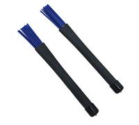 Alnicov 1 paire de baguettes de batterie rétractables Jazz 32 cm Noir/bleu