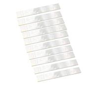 Alnicov 10 pièces matériel d'incrustation blanc nacre coquille vierge feuille pour les pièces de la touche de guitare 43 * 7 * 1.2mm