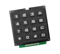Alnicov 2 pièces 4 x 4 Clavier matriciel commutateur de Module de Clavier à Membrane avec 16 Touches Boutons poussoirs pour MCU