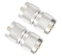 Alnicov 2 pièces adaptateurs UHF PL-259 adaptateur de câble Coaxial UHF mâle vers UHF mâle pour Radio Amateur