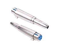 Alnicov 2 pièces XLR 3 Broches vers 1/4 adaptateurs 3 Broches XLR Femelle vers 6.35mm Femelle Mono Prise connecteur de Conversion de Prise