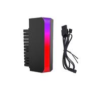 Alnicov 24Pin ATX Alimentation tête tournante néon ARGB 90 degrés Adaptateur Secteur pour Ordinateur Carte mère ATX Alimentation