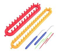 Alnicov 2PCS Métier à Tricoter Crochet Machine Écharpe Tricot pour Écharpes Tricotées à la Main pour Adultes (36cm) et Enfants (26cm)