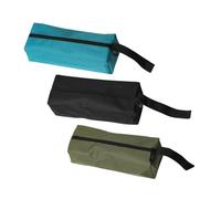 Alnicov 3 pièces Petit Sac à Outils Polyvalent à Fermeture éclair, Sacs à Outils en Toile Petite Pochette à Outils Sacs fourre-Tout Organisateur d'outils Sac de Rangement pour Outil de Tournevis