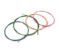 Alnicov 4 cordes de basse cordes arc-en-ciel coloré ensemble de cordes en acier pour basse acoustique, pièces de rechange de basse électrique